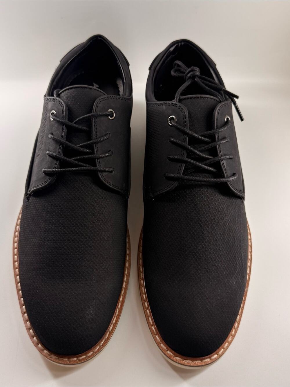 NEW Sz 9 Men Abound Mr. Scottie Black Lace-Up Shoes NEW